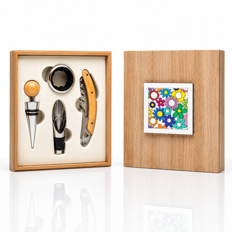 Bomboniera set vino solidale
